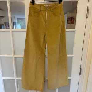 Marni Wide Leg Corduroy Trousers